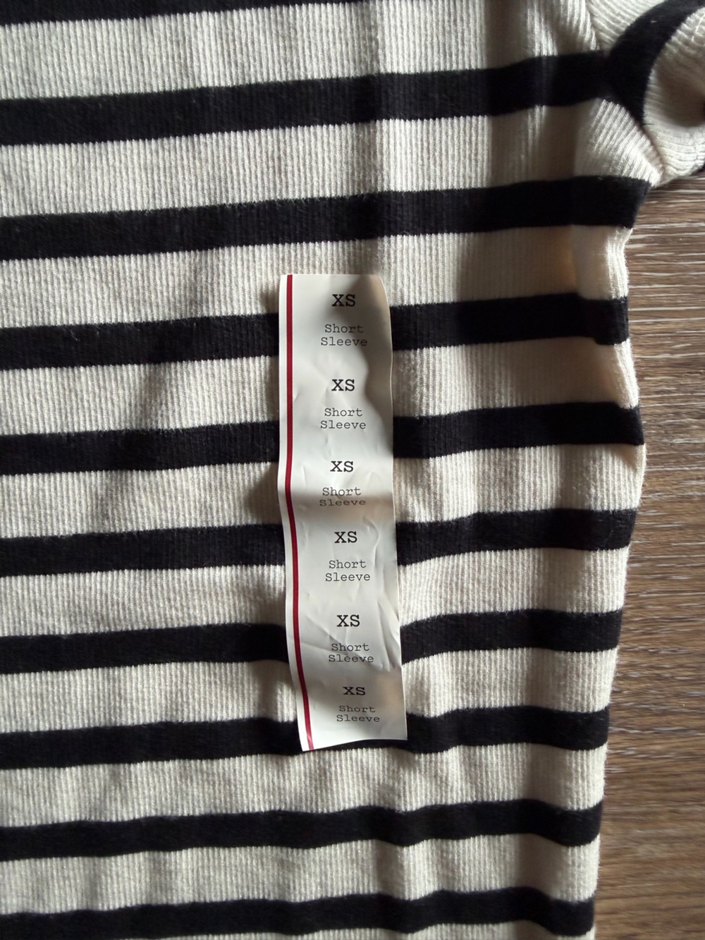 Striped Ribbed Tee - Picture 6 of 6